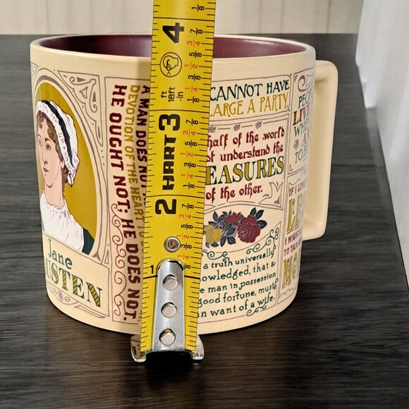 Jane Austen Coffee Mug Literary Book Quotes Unemployed Philosophers Guild 2015 - Picture 7 of 7
